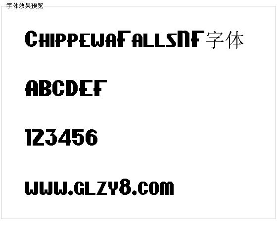 ChippewaFallsNF字体