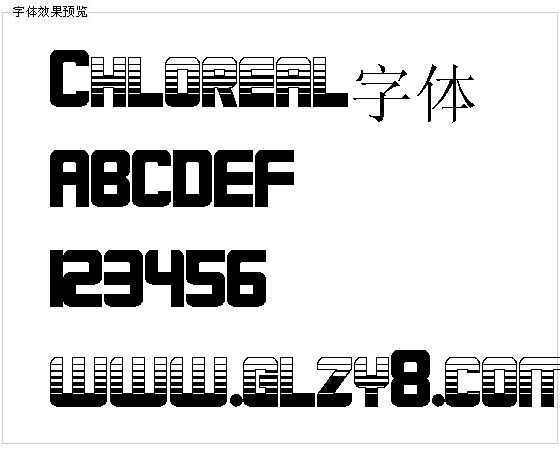 Chloreal字体