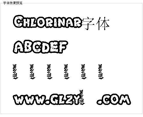 Chlorinar字体