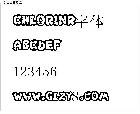 CHLORINR字体