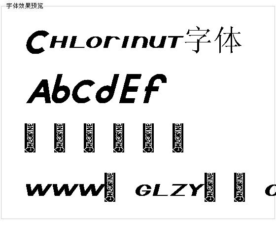 Chlorinut字体