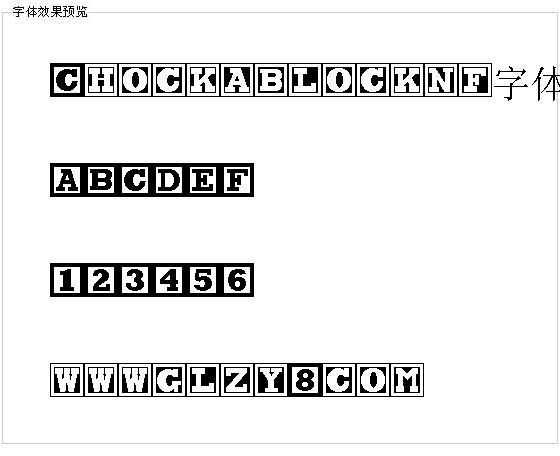 Chockablocknf字体