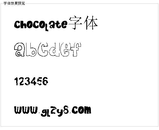 chocolate字体