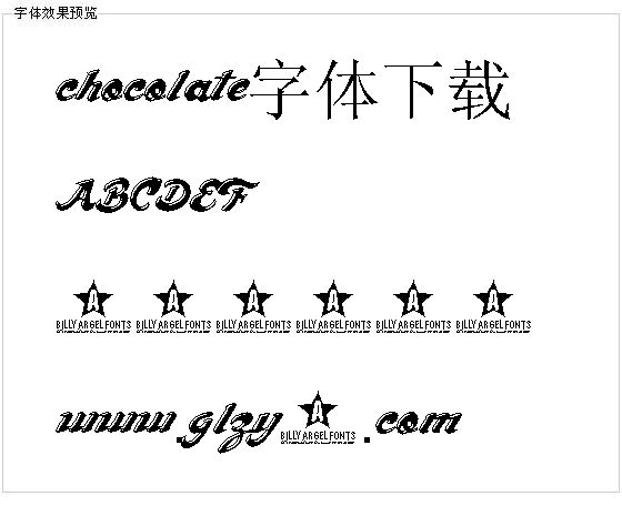 chocolate字体下载