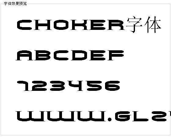 Choker字体