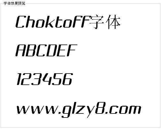 Choktoff字体