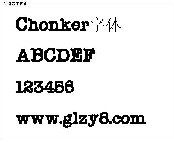 Chonker字体