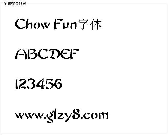 Chow Fun字体