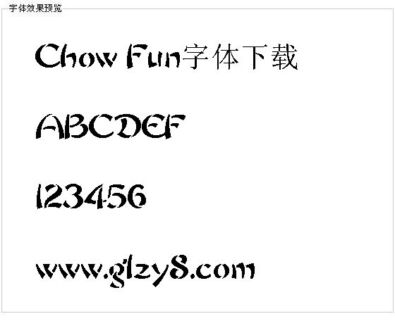 Chow Fun字体下载