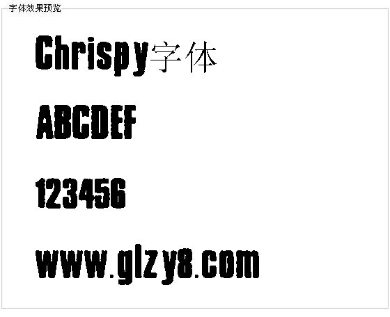 Chrispy字体