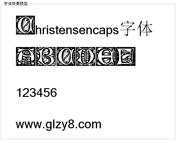 Christensencaps字体