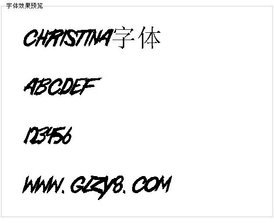 Christina字体