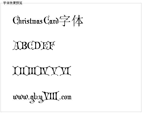 Christmas Card字体