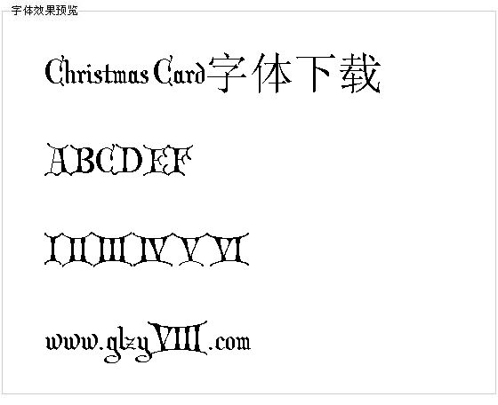 Christmas Card字体下载