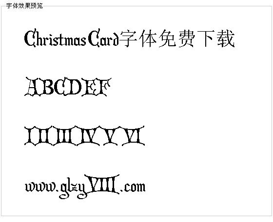 Christmas Card字体免费下载