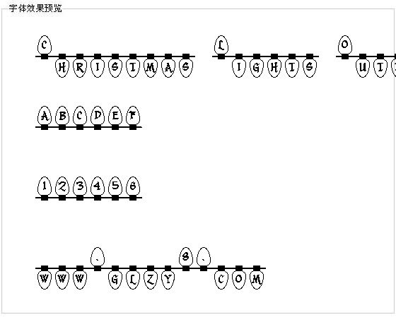 Christmas Lights Outdoor字体