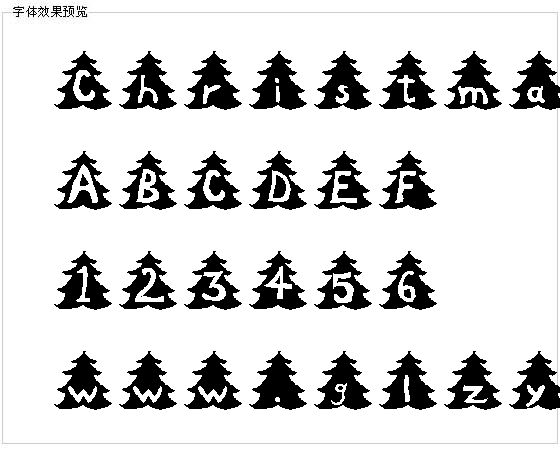 ChristmasTree字体