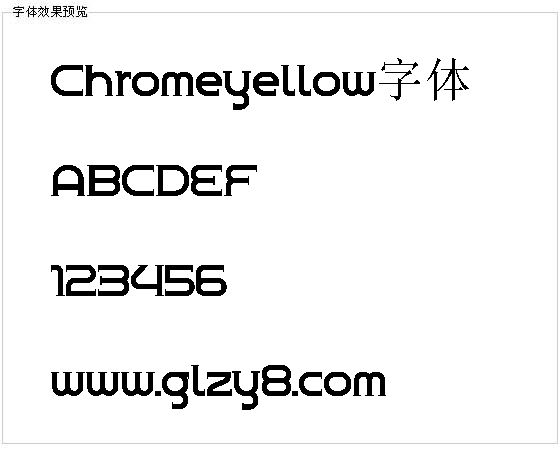 Chromeyellow字体