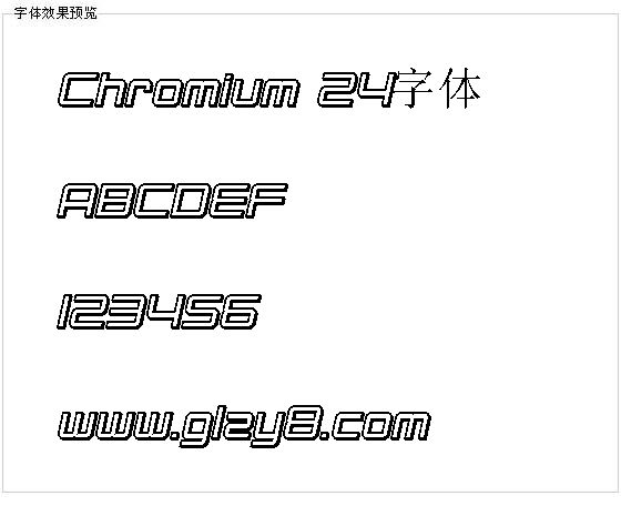 Chromium 24字体