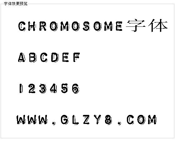 Chromosome字体