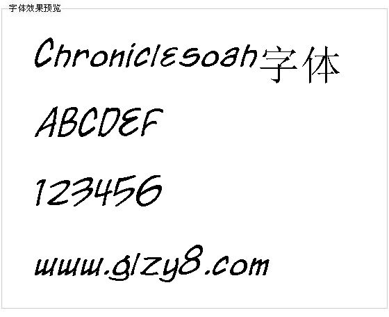 Chroniclesoah字体