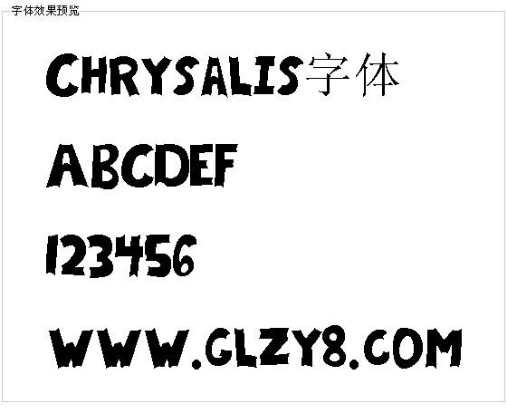 Chrysalis字体