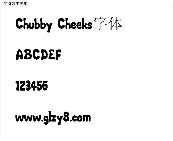 Chubby Cheeks字体