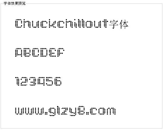 Chuckchillout字体