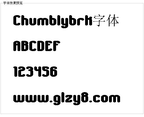 Chumblybrk字体