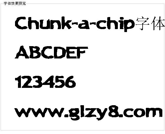 Chunk-a-chip字体