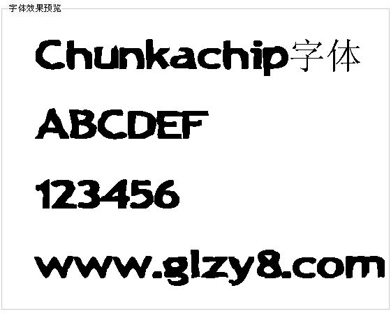 Chunkachip字体