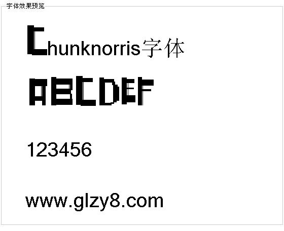 Chunknorris字体