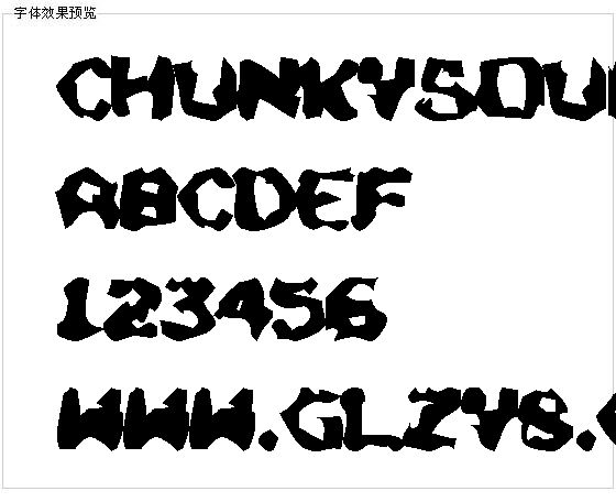 Chunkysoup字体