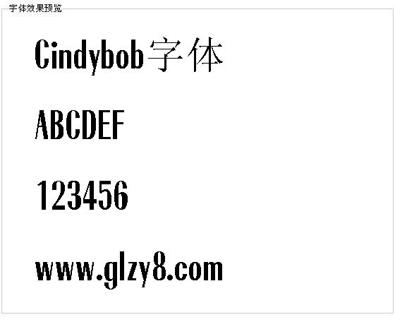 Cindybob字体