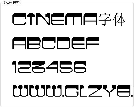 Cinema字体