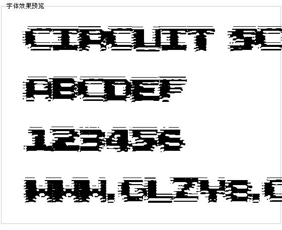 Circuit Scraping字体