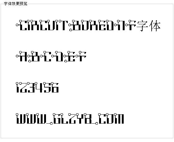 CircuitBoredNF字体