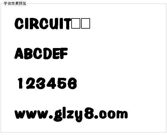 CIRCUIT字体