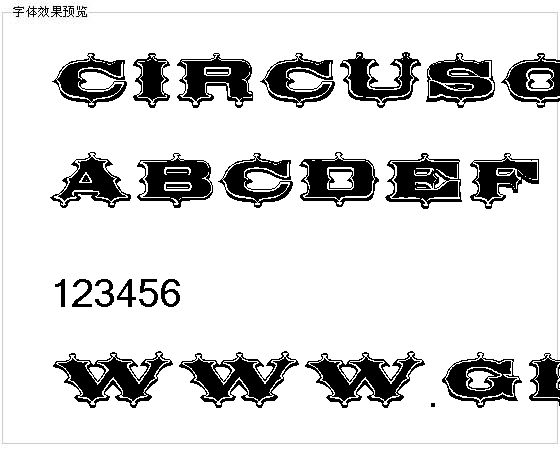 Circusornate字体