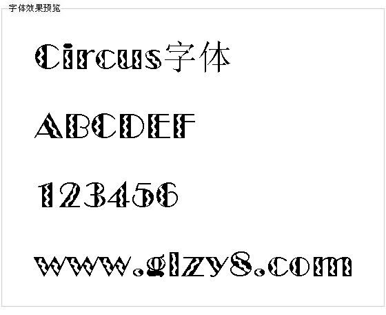 Circus字体
