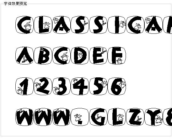 Classicapsxmas字体