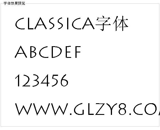 Classica字体