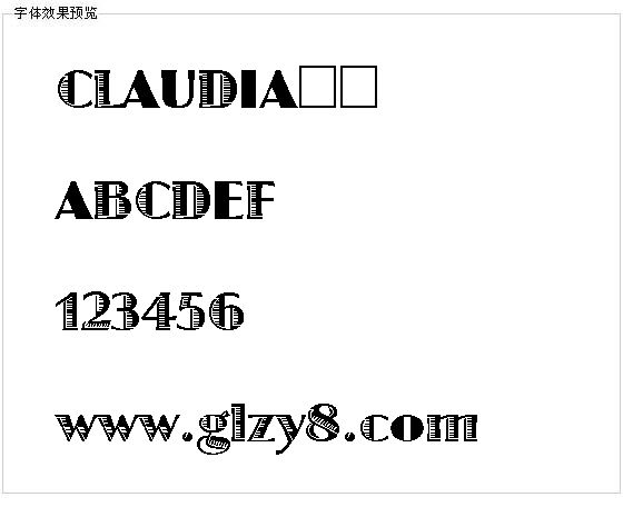 CLAUDIA字体