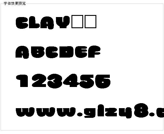 CLAY字体