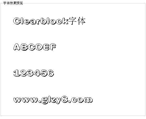 Clearblock字体