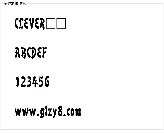 CLEVER字体