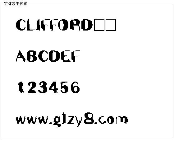 CLIFFORD字体