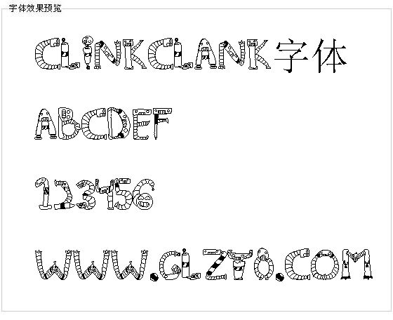 ClinkClank字体