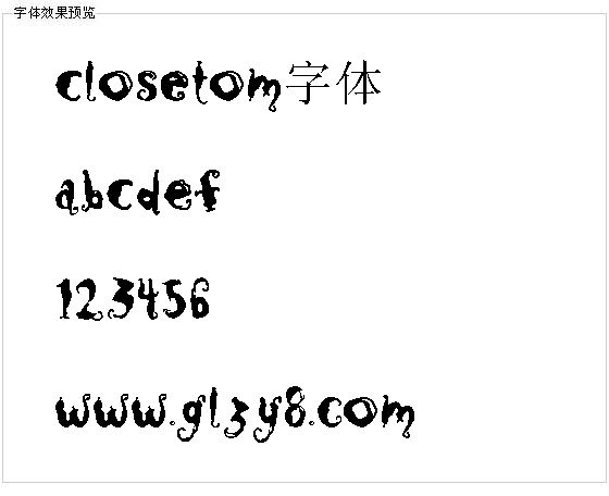 Closetom字体