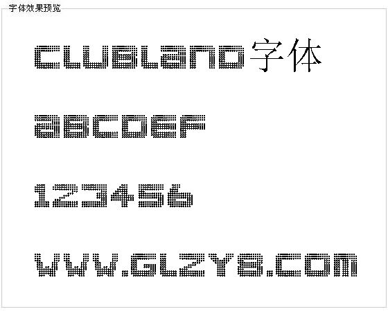 clubland字体